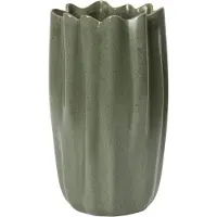 Ferm Living Nium Vaas 23 Cm - Vazen Steengoed Dark sage - 1104272493