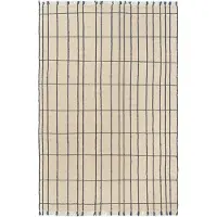 Ferm Living Sen Vloerkleed 200x300 Cm - Vloerkleden met motieven Wol Indigo - 1104272772
