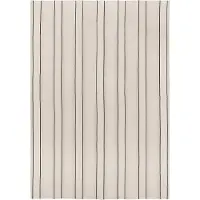 Ferm Living Sprei Twill Bedspread Double Off-White / Black-230 x 260 cm