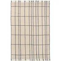 Ferm Living Sen Vloerkleed 170x240 Cm - Vloerkleden met motieven Wol Indigo - 1104272770
