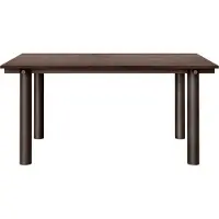 Ferm Living Atura eettafel Donker chocolade-donker gebeitst eiken, 90x160 cm