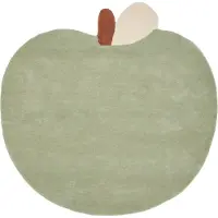 Ferm Living Apple Vloerkleed - Vloerkleden voor kinderen Katoen Tea Green - 1104272748