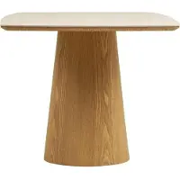 Ebuy24 Eettafel Noli - Rechthoek Travertin/Hout - 200x90x76cm