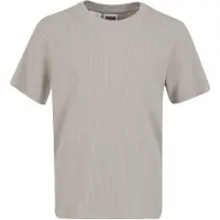 Urban Classics - Waffle Kinder Tshirt - Kids 122/128 - Grijs