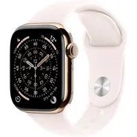 Apple Watch Series 11 gps + Cellular - 46mm gold Titanium Case Light Blush Sport Band S/m
