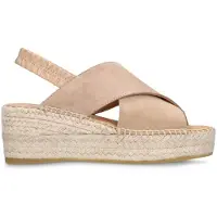 Manfield Taupe suède sleehakken | Maat 38