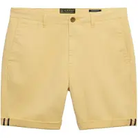 Superdry Premium Regular Chino Shorts Yellow Grootte: 34