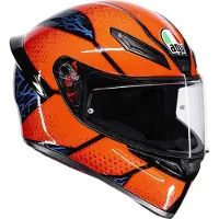 AGV K1 S Speedarmor helm, zwart/blauw/oranje, maat 2XL (63/64)