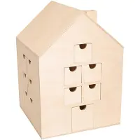 Artémio Adventskalender, huis om te decoreren, 30 x 21,5 cm