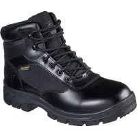 SKECHERS Veterboots 'WASCANA' zwart