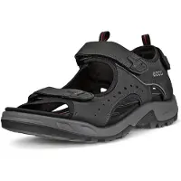 Ecco Sandalen 'Sandalette Herren 822044/12001 Rauleder in schwarz' zwart