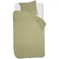 Beddinghouse Mist dekbedovertrek - Eenpersoons - 140 x 200/220 cm - Groen