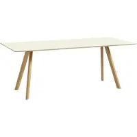 HAY Tafel CPH30 Water-Based Lacquered Oak Frame Off-White L200 x W90 x H74 cm