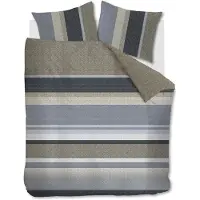Beddinghouse Dekbedovertrek Jorren Blauw Grijs 200x200/220 cm