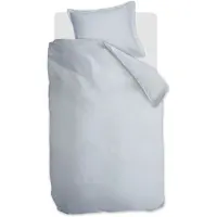 Ambiante Satin Uni dekbedovertrek - Eenpersoons - 140 x 200/220 cm - Licht blauw