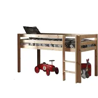 Vipack Pino Halfhoogslaper met Ladder 90 x 200 cm - Naturel