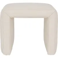 Urban Nature Culture Lyne poef 46x35x38 cm Off white