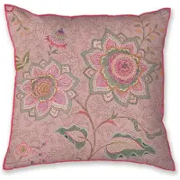 Pip studio Sierkussen Mumbai Morning Square Cushion Roze (53 x 53 cm)