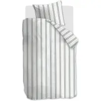 Vtwonen Fun Stripe dekbedovertrek - Eenpersoons - 140 x 220 cm - Blauw