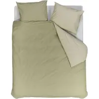 Vtwonen Cozy Slub Groen Dekbedovertrek 240 x 220 cm