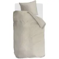 Vtwonen Cozy Slub dekbedovertrek - Eenpersoons - 140 x 220 cm - Zand