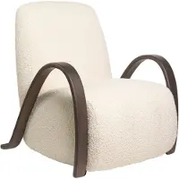 Ferm Living Buur lounge chair Nordic Bouclé Crèmekleurig