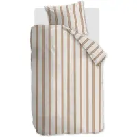 Vt wonen Dekbedovertrek vtwonen Fun Stripe Naturel Katoen-140 x 200 / 220 cm | 1-Persoons
