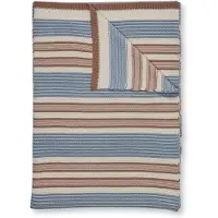 Pip studio Sprei Bonsoir Combistripe Throw Blauw Katoen-130 x 170 cm