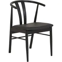 House Nordic Eetkamerstoel Artenara Beukenhout Zwart- Set van 2