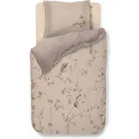 Pip studio Dekbedovertrek Bamboo Blossom Khaki Percal-140 x 200 / 220 cm | 1-Persoons