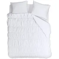 Rivièra Maison Dekbedovertrek Ruffle Wit 260x200/220 cm