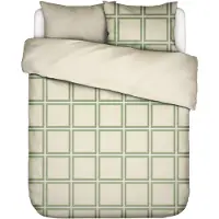 Essenza Dekbedovertrek Luca Basil Green Satijn-200 x 200 / 220 cm | 2-Persoons