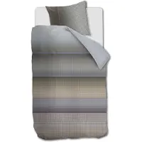 Kardol Dekbedovertrek Charlottesville Blue Grey Katoensatijn-140 x 200 / 220 cm | 1-Persoons