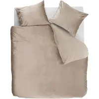 Ambiante Dekbedovertrek Velvety Sand Velvet-240 x 200 / 220 cm | Lits-Jumeaux
