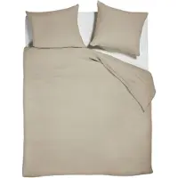 Beddinghouse Dekbedovertrek Mist Zand Katoen-240 x 200 / 220 cm | Lits-Jumeaux