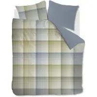 Beddinghouse Dekbedovertrek Sil Blauw Groen Satijn-200 x 200 / 220 cm | 2-Persoons