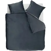 Ambiante Velvety dekbedovertrek - Lits-Jumeaux - 240 x 200/220 cm - Blauw