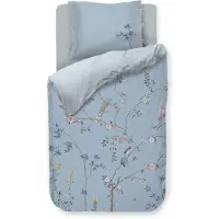Pip studio Dekbedovertrek Bamboo Blossom Licht Blauw Percal-140 x 200 / 220 cm | 1-Persoons
