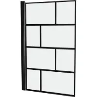 Aurlane Badwand Bricks Mat Zwarte Frame 125x75cm