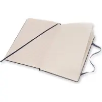 Moleskine large notitieboek gelijnd hard cover blauw