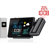KIENZLE Weerstation - Wandprojectie - Thermo-, Hygrometer - Zwart