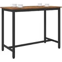 vidaXL Tafel Oudhout 100 x 50 x 76,5 cm Engineered hout en staal