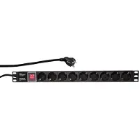 Logilink 9 voudige stekkerdoos voor 19 inch serverkasten - Server kast