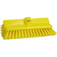 Vikan Hygiene 7047-6 hoekschrobber geel, medium vezels, 265mm