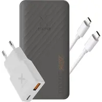 Xtorm SuperCharge PowerBank 20000mAh + 33W Go2 SlimLine Charger + USB-C naar USB-C Kabel - Noodpakket