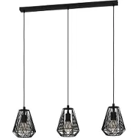 Eglo 43693 Stype Hanglamp Staal Zwart - 3 x E27