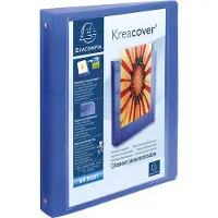Exacompta Kreacover 30 mm Presentatieringband PP (Polypropeen) A4+ 4 Ringen Kleurenassortiment 51769E 15 Stuks