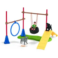 Schleich FARM WORLD - Speelplezier voor honden - Speelfigurenset - Kinderspeelgoed voor Jongens en Meisjes - 3 tot 8 jaar - 18 Onderdelen
