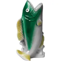 Kitsch Kitchen - Vaas Vis - groen/geel