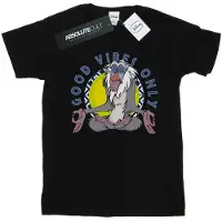 Disney Heren The Lion King Rafiki Alleen Goed Vibes T-shirt (Zwart)